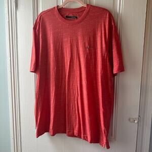 Greg Norman T Shirt Mens XL Red Shark Logo Casual Short Sleeve Crew Neck Top